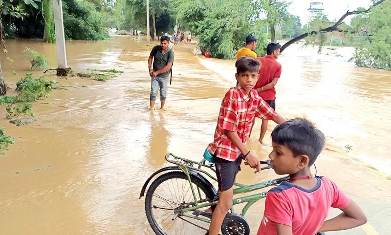 Jahanabad : फल्गु नदी का तटबंध टूटा, 25 गाँव जलमग्न, किसानों की फसल बर्बाद!