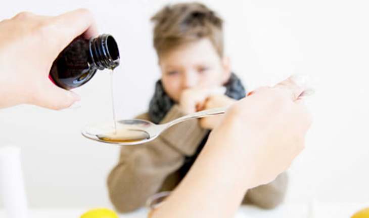 cough syrup to children