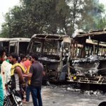 Bihar : औरंगाबाद में शॉर्ट सर्किट से लगी आग, पेट्रोल पंप पर खड़ी तीन बसें जलकर खाक, लाखों का नुकसान!