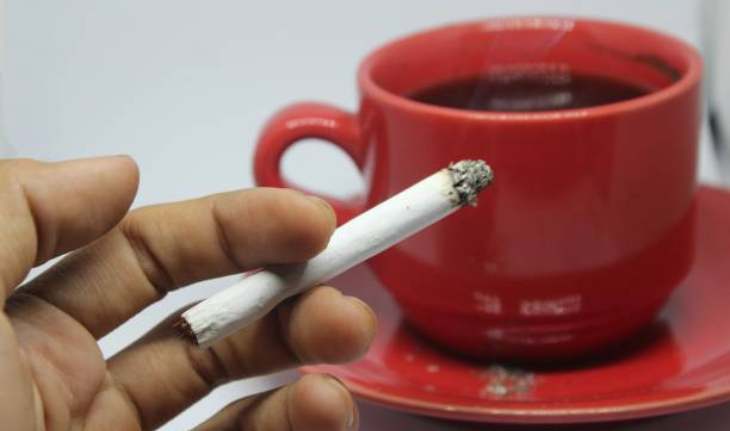 smoke cigarettes instead of tea
