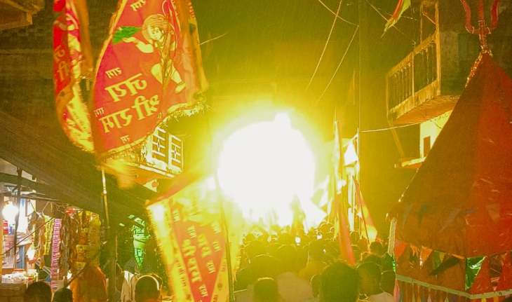 नवरात्रि पर भव्य शोभा यात्रा
