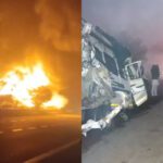 यमुना एक्सप्रेस-वे पर भीषण सड़क हादसा : भाजपा नेता सहित 13 की जलकर मौत