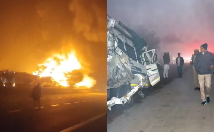 Massive Road Accident on Yamuna Expressway