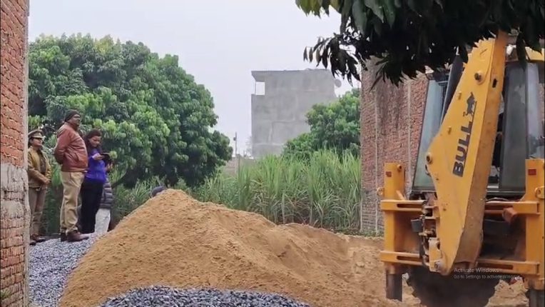 Illegal occupation of government land proved costly, bulldozer action in Kushinagar