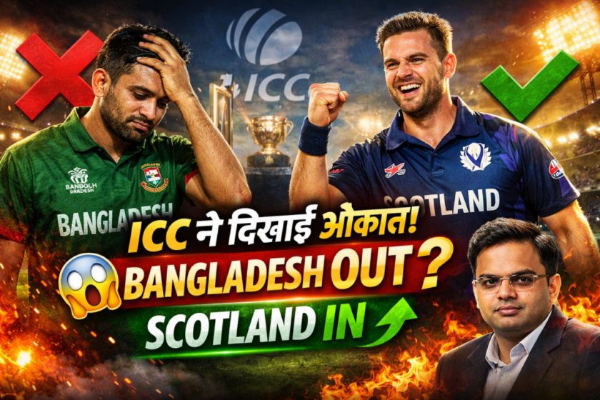 T20 World Cup 2026: Bangladesh shown their place by ICC, Scotland gets the chance