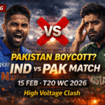 पाकिस्तान की एक और गीदड़ भबकी! 15 फरवरी को भारत का मैच करेगा बॉयकॉट