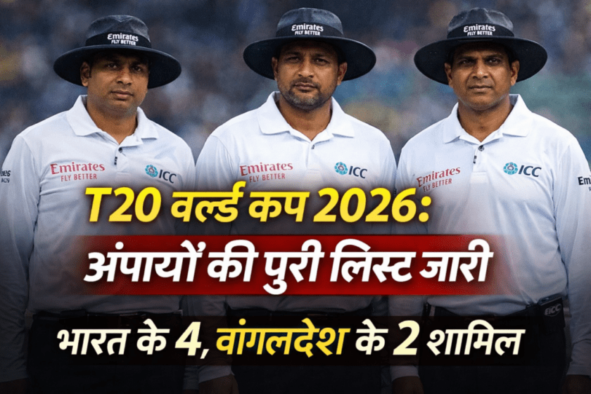 T20 World Cup 2026: 2 umpires from Bangladesh and 4 from India got a chance, know the full details