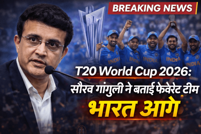 T20 World Cup 2026: Sourav Ganguly reveals his favorite team