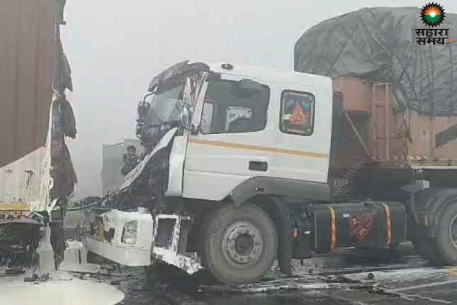 Aligarh: Fog wreaks havoc! Horrific road accident involving multiple vehicles, 10 injured, 3 critically.