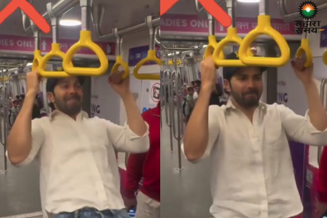 Varun Dhawan gets a warning from officials for gymming in the metro