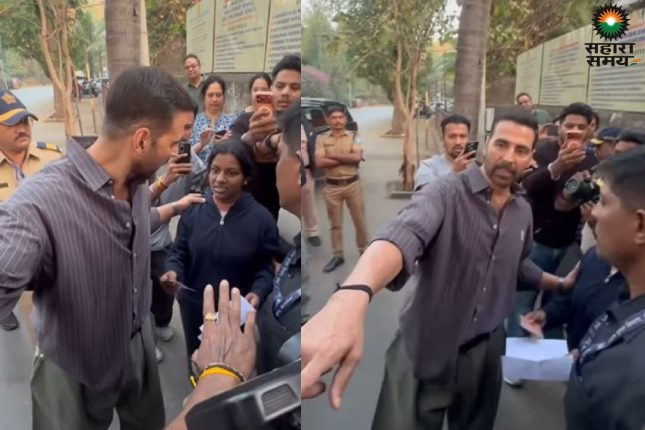 "Dad is in debt": Girl asks for help during BMC voting! Akshay Kumar promises, video goes viral