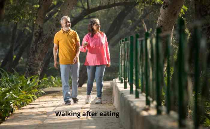 Walking after eating