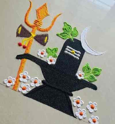 MahaShivaratri Rangoli Design
