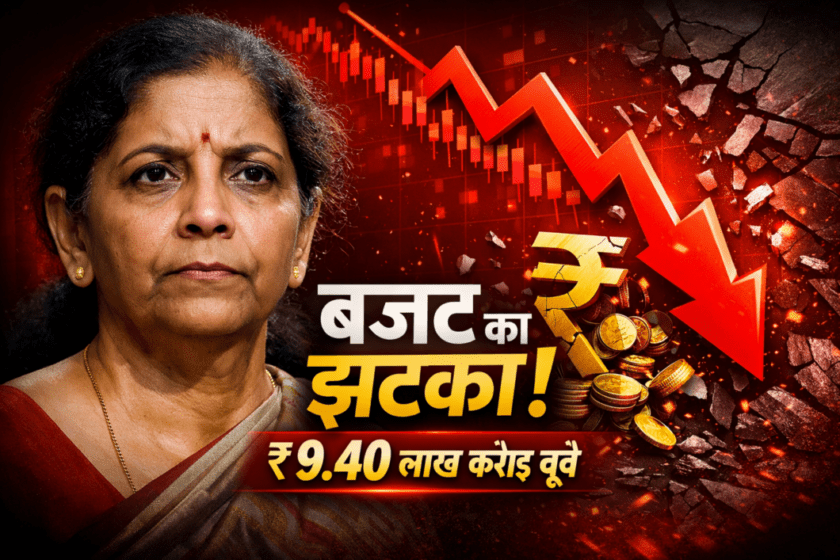 Budget 2026: Market crashes, investors lose ₹9.40 lakh crore