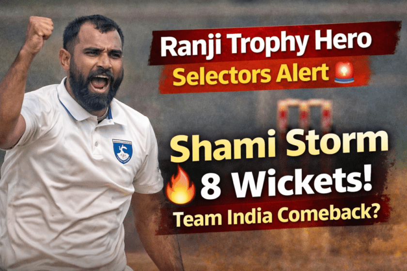Ranji Semi-Final: Mohammed Shami's fiery bowling, 8 wickets in 3 maidens