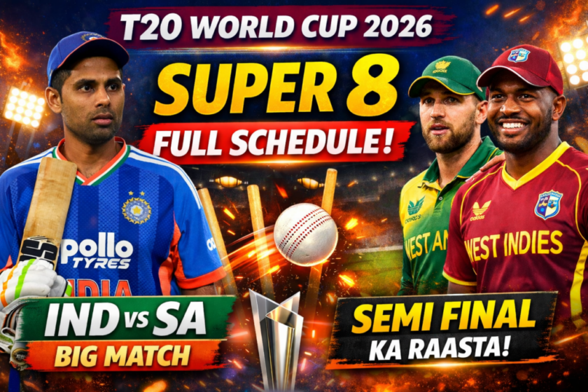 T20 World Cup 2026 Super-8 Schedule: Full schedule, team groups and path to the semi-finals