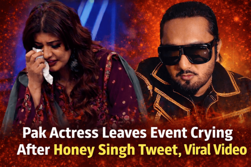 Pakistani actress leaves event crying after Honey Singh's tweet, video goes viral