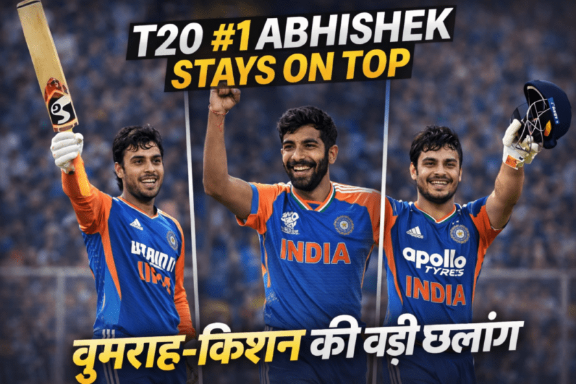 ICC T20 Ranking: Abhishek Sharma No. 1 despite 3 ducks, Bumrah-Kishan also created a stir