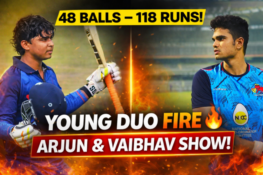 DY Patil T20 Cup: After Vaibhav's storm, Arjun Tendulkar's stormy batting