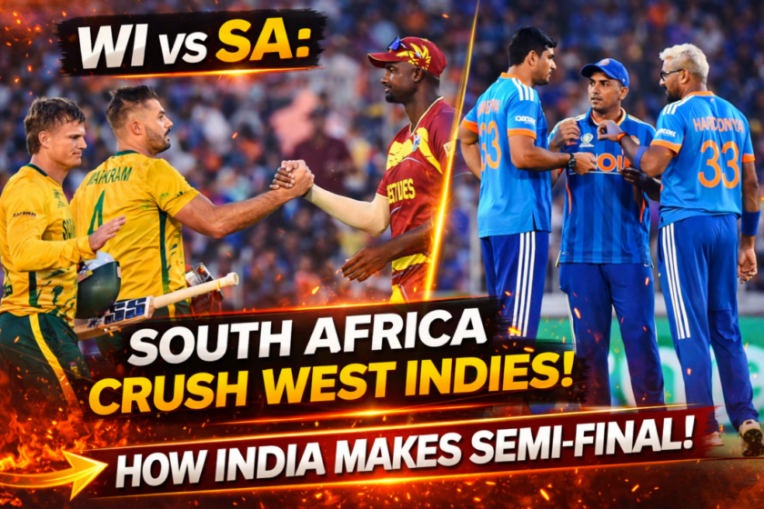 WI vs SA: South Africa crushes West Indies, now India will reach the Semi-Final like this