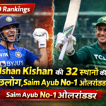 ICC T20 Rankings: Ishan Kishan की 32 स्थानों की छलांग, Saim Ayub No-1 ऑलराउंडर