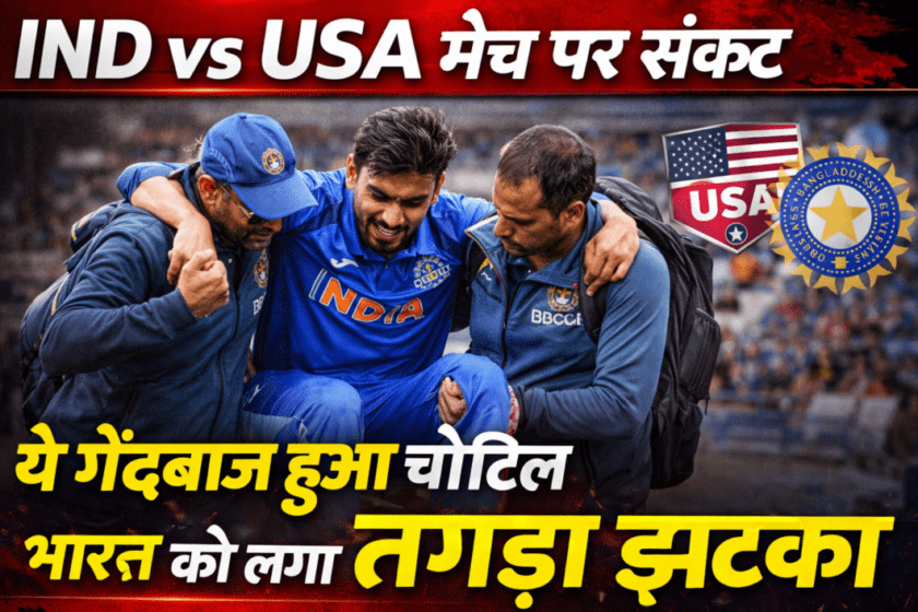 India vs USA match in trouble: This bowler got injured, India suffered a major setback