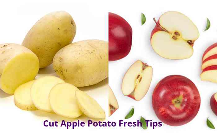 Cut Apple Potato Fresh Tips