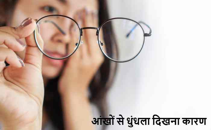 Image depicting blurred vision, eye strain and vision problems due to screen time