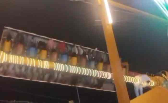 राजगीर मलमास मेले में स्ट्रिंग झूले से गिरने के बाद घायल युवक