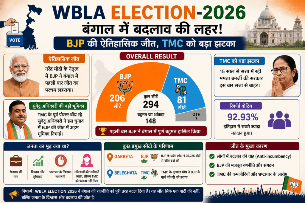 WBLA Election 2026: बंगाल में बदलाव की लहर या सियासी तूफान?